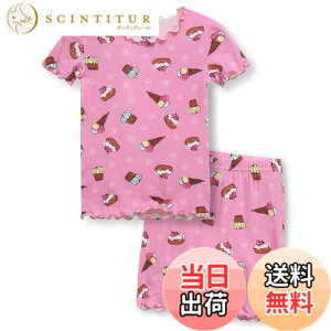 �y���������z[Vaenait Baby] �q���L�b�Y1-8�� �����p�W���}�Q�Ԓ����[���E�F�A�㉺�Z�b�g �r�X�R�[�X Shirring Colorful �F�FA01-Icecream�A�T�C�Y�F80
