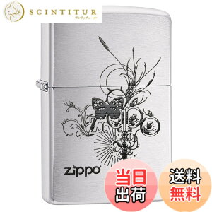 �y���������zZIPPO�i�W�b�|�[�j24800 Butterfly-Artsy Design ��/�`���E �u���b�V���N���[��/����� ZIPPO ���S FULL SIZE ZIPPO LIGHTER/�W�b�|���C�^�[[���s�A���i] �F�F�V���o�[