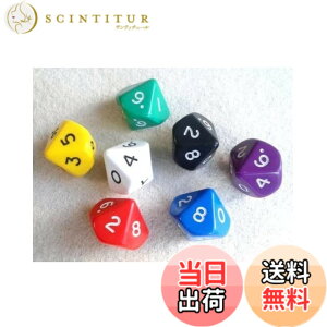 �y���������z�y�C�����O�e�N�m���W�[�Y 10�ʃ_�C�X/�T�C�R�� Opaque d10(10�ʑ�) �W�����{ 7�J���[ 7�Z�b�g �F�F�}���`*�A�T�C�Y�F24mm