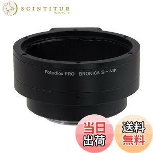 �y���������zFotodiox Pro Lens Mount Adapter Compatible with Bronica S Lenses to fit Nikon F-Mount Cameras �F�F�u���b�N