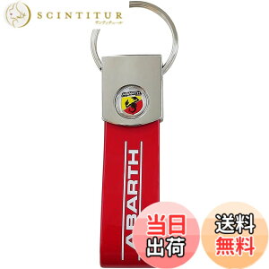 �y���������zABARTH �A�o���g ���� FIAT �t�B�A�b�g �C�^���A �A�N�Z�T���[ �L�[�z���_�[ keyholder MADE IN ITALY (���b�h) S [���s�A���i] �F�F���b�h�A�T�C�Y�F�� 9 cm x 3.5 cm
