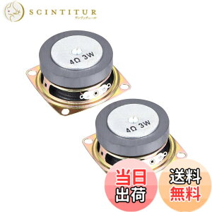�y���������zuxcell �I�[�f�B�I�X�s�[�J�[ DIY�Ή� ��i����d��3W ���a52mm �I�[��4Ohm 2��