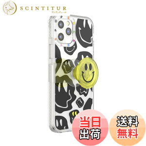 �y���������zPopsockets iPhone 12/12 Pro �P�[�X ���|�W�V���i�u���X���C�h�O���b�v�t�� MagSafe - All Smiles �F�FAll Smiles�A�T�C�Y�FiPhone 12 / 12 Pro