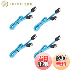 �y���������zSATA 3�P�[�u�� �V���A���P�[�u�� 4�{�Z�b�g (�X�g���[�g�^) �V���A��ATA3�P�[�u�� ���������h�~ �n�[�h�f�B�X�N/���w�h���C�u �œK ���b�`�t 50cm ���� 6Gbps�Ή� HDD SSD S-ATA III �f�[