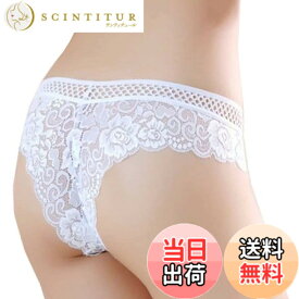 【送料無料】BUZZxSELECTION(バズ セレクション) レディース レース セクシー 花柄 ショーツ 下着 パンツ ランジェリー TV122 色：02 ホワイト、サイズ：Free Size