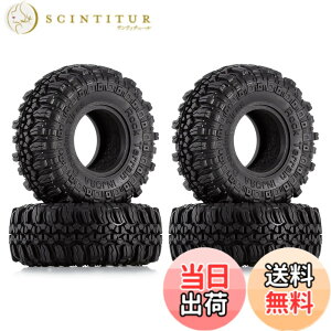 �y���������zINJORA 1.0 �^�C�� �\�t�g���o�[ �N���[���[ �z�C�[�� �^�C�� 1/18 TRX4M SCX24 �O���f�B�G�[�^�[ �u�����R C10 JLU �f�b�h�{���g B17 �� 1/24 1/18 �ǐՎԁA4�A56 x 22mm(T1005) �F�F�u���b�N�A