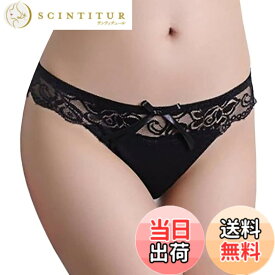 【送料無料】BUZZxSELECTION(バズ セレクション) レディース レース シースルー セクシー 下着 ショーツ パンツ ランジェリー TV137 色：01 ブラック、サイズ：Free Size