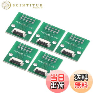 �y���������zuxcell FFC FPC PCB�R���o�[�^�[�{�[�h 10P�\�P�b�g ��0.5 mm �w��1.0 mm DIP2.54 mm LCD 3D�v�����^�[�J����DVD TV���b�v�g�b�v�p 5����