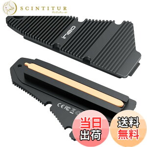 �y���������zineo PS5 �h�o�q�[�g�V���N M.2 NVME SSD �q�[�g�V���N PS5�p (PS5 Slim�����PS5 Pro�ɂ͑Ή����Ă��܂���) �}�O�l�V�E���A���~�j�E������ �����X�g���b�v�t���f�U�C�� [M24] �F�F�u���b�N