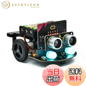 �y���������zKEYESTUDIO Micro:bit V2���{�b�g�X�^�[�^�[�L�b�g (�}�C�N���r�b�g�Ȃ�) Makecode��Python�p �F�F2