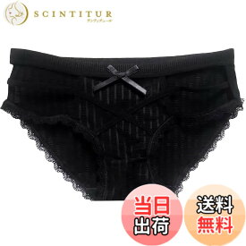 【送料無料】[バズ セレクション] レース ショーツ セクシー 下着 インナー パンツ ランジェリー レディース TV153 色：ブラック、サイズ：Free Size