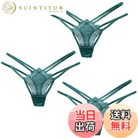 【送料無料】[バズ セレクション] 下着 Tバック 3枚セット インナー パンツ ランジェリー 刺繍 ショーツ セクシー レディース TVS03TV185 色：Eセット、サイズ：Free Size