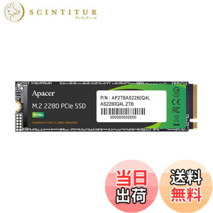 �y���������zApacer �A�y�C�T�[ M.2 SSD �F�F�u���b�N�A�T�C�Y�F2000GB(2TB)
