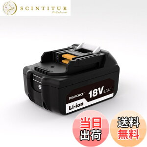 �y���������zDIGIFORCE �}�L�^ 18V/10.8V/14.4V/40V �o�b�e���[ �݊� BL1860B/BL1830B/BL1030B/BL1460B 6.0Ah/3.0Ah ���{���[�J�[ ��e�� �|���@ �d���H��p �F�F�u���b�N�A�T�C�Y�F�y�P�i�z