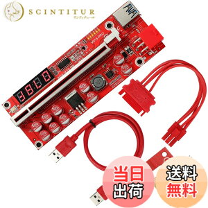 �y���������zMzhou USB 3.0�P�[�u���t��PCI-E 1X to 16X Riser Card - �r�b�g�R�C��(BTC)�A�C�[�T���A��(ETH)&�Í��}�C�j���O���O�p�V���O��GPU�}�C�j���O�G�N�X�e���_�[�A6�s��/SATA�d���A���肵����m�C