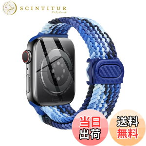 �y���������z[SQHYWJ] Apple Watch�p�o���h �҂ݍ��� �L�k �����\ �X�|�[�c�o���h 49mm 45mm 44mm 42mm 41mm 40mm 38mm �X�i�b�v �i�C���� �x���g Apple Watch Series�ɑΉ� 9 8 7 6 5 4 3 2 1 SE �F�F�_�Y���E�u���[�A