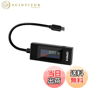 �y���������zUSB�d�� �d���`�F�b�J�[ Type-C �e�X�^�[ �d���o�����Ή��P�[�u���t�� �d�� �d�� �e�ʂȂǑ��@�\�\�� 4-30V/0-6.5A �}���[�d�Ή��ł� QC2.0/3.0 USB C�e�X�^�[ �F�F�u���b�N�A�T�C�Y�FUSB