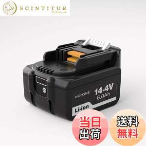 �y���������zDIGIFORCE �}�L�^ 18V/10.8V/14.4V/40V �o�b�e���[ �݊� BL1860B/BL1830B/BL1030B/BL1460B 6.0Ah/3.0Ah ���{���[�J�[ ��e�� �|���@ �d���H��p �F�F�u���b�N�A�T�C�Y�F�y�P�i�z