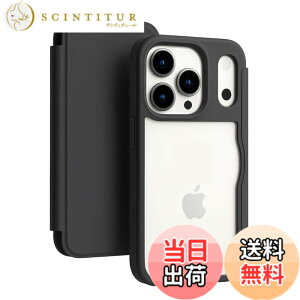 �y���������ziPhone17 Pro �p �w�ʃN���A�蒠�^�P�[�X �u���b�N 438-cpu-bk �F�F�u���b�N