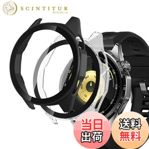 �y���������zGreerass �S�ʕی�J�o�[ �ϏՌ� �F�F�u���b�N�{�N���A�A�T�C�Y�FHUAWEI Watch GT 6 46mm �Ή� �ی�J�o�[