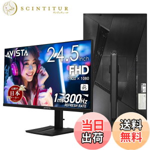 �y���������zAVISTA �Q�[�~���O���j�^�[ 24.5�C���` 300Hz �t��HD Fast IPS ����� 1ms �c����]�E�������� �u���b�N �h�E�V�V�� DGF240SWB �F�F�u���b�N�A�T�C�Y�F24.5�C���`�i300Hz)