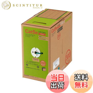 �y���������zELECOM RoHS�Ή�LAN�P�[�u�� CAT5E �ȈՃp�b�P�[�W ���� �F�F�_�[�N�O���[���A�T�C�Y�F300m