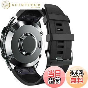 �y���������zAnkersaila 22mm �o���h Compatible with Garmin Fenix 7/Fenix 6/Fenix 6 Pro/Fenix 5/Fenix 5 Plus/Forerunner 945/forerunner 935,�\�t�g�V���R���o���h �N�C�b�N�����[�X�� ���� �x���h �F�F�u���b�N