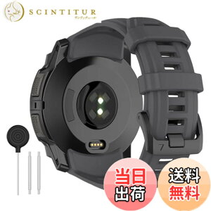 �y���������zAnkersaila �o���h �Ή� Garmin Instanct 3 45mm 50mm,�_�炩�� �V���R���� �o���h �y�� �ʋC �����p�x���g ���߉\ �F�F�O���t�@�C�g�O���[�A�T�C�Y�F50mm