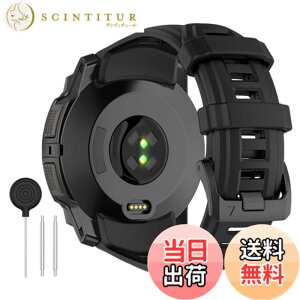 �y���������zAnkersaila �o���h �Ή� Garmin Instanct 3 45mm 50mm,�_�炩�� �V���R���� �o���h �y�� �ʋC �����p�x���g ���߉\ �F�F�u���b�N�A�T�C�Y�F50mm