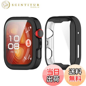 �y���������zAnkersaila �P�[�X �Ή� Huawei fit 4/Huawei fit 4 pro,�P�[�X �J�o�[ TPU �S�ʕی� �J�o�[ �y�� �ϏՌ��� �C�菝�h�~ �����ߗ� �E���ȒP �F�F�u���b�N�A�T�C�Y�FWatch fit 4