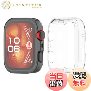 �y���������zAnkersaila �P�[�X �Ή� Huawei fit 4/Huawei fit 4 pro,�P�[�X �J�o�[ TPU �S�ʕی� �J�o�[ �y�� �ϏՌ��� �C�菝�h�~ �����ߗ� �E���ȒP �F�F�N���A�A�T�C�Y�FWatch fit 4
