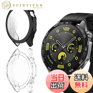 �y���������zAnkersaila �P�[�X �Ή� Huawei Watch GT4 46mm,�P�[�X �J�o�[ TPU �S�ʕی� �J�o�[ �y�� �ϏՌ��� �C�菝�h�~ �����ߗ� �E���ȒP �F�F��+�N���A