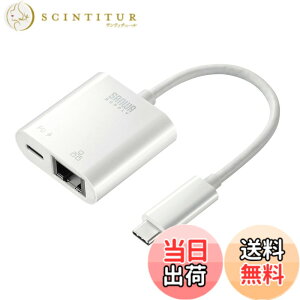 �y���������z�T�����T�v���C USB3.2 TypeC-LAN�ϊ��A�_�v�^(PD�Ή�) �F�F�z���C�g