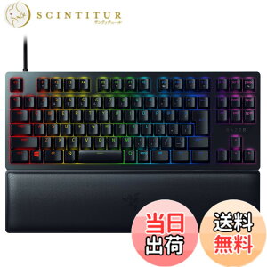 �y���������zRazer �Q�[�~���O�L�[�{�[�h Huntsman V2 Tenkeyless JP Clicky Optical Switch ���{�� JP�z�� �I�v�e�B�J���X�C�b�` �N���b�L�[�G�� �É� �e���L�[���X �_�u���V���b�g PBT �L�[�L���b�v ���X�g