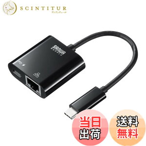 �y���������z�T�����T�v���C USB3.2 TypeC-LAN�ϊ��A�_�v�^(PD�Ή�) �F�F�u���b�N