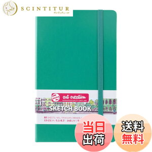 �y���������z�^�[�����X�W���p��(Talens Japan) �A�[�g�N���G�[�V�����X�P�b�`�u�b�N �G��`���蒠 �F�F�t�H���X�g�O���[���A�T�C�Y�F13x21cm