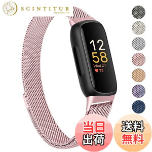 �y���������z�o���h �R���p�`�u�� Fitbit Inspire3 �o���h �����o���h �����x���g, �X�e�����X �����x���g �������� �j�����p �}�O�l�b�g ���ߋ� ���b�V�� �ʋC �F�F���[�Y�s���N�A�T�C�Y�F220 mil
