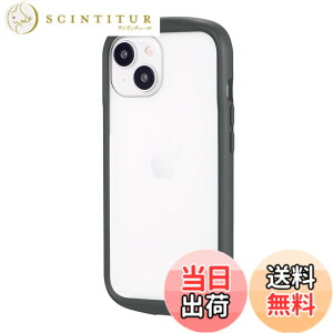 �y���������z���v���X(Leplus) iPhone 15/iPhone 14 �ϏՌ��n�C�u���b�h�P�[�X �uCleary�v �F�F�O���[