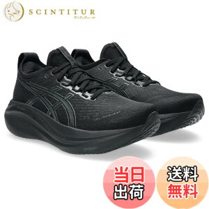 �y���������zasics(�A�V�b�N�X) ���f�B�[�X GEL-NIMBUS 27�����j���O�V���[�Y �F�F001(�u���b�N/�O���t�@�C�g�O���[)�A�T�C�Y�F23.0 cm E