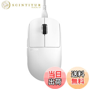 �y���������zPulsar Gaming Gears Wired �L���Q�[�~���O�}�E�X ���y�� 1ms 26000 DPI Optical Sensor PAW3395 �������K�i �F�F�z���C�g�A�T�C�Y�FMedium