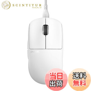 �y���������zPulsar Gaming Gears Wired �L���Q�[�~���O�}�E�X ���y�� 1ms 26000 DPI Optical Sensor PAW3395 �������K�i �F�F�z���C�g�A�T�C�Y�FMedium