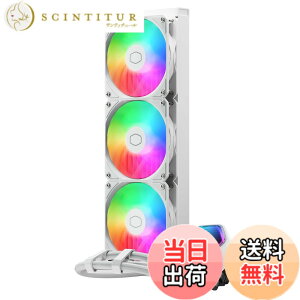 �y���������zCooler Master MASTERLIQUID 240 Core II 240mm 360mm �ȈՐ���CPU�N�[���[ �u���b�N �F�F�z���C�g�A�T�C�Y�F360mm