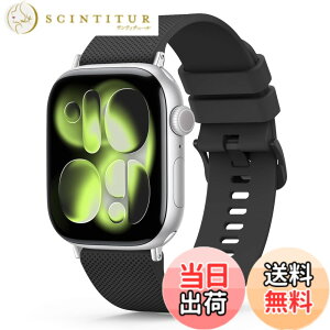 �y���������zfor �A�b�v���E�H�b�` �o���h 42mm 44mm 45mm 46mm 49mm 40mm 41mm 38mm �Ή� for Apple Watch Series 10/9/8/7/6/5/4/3/2/1/SE �ւ��o���h �_�炩���V���R�� �����x���g ���߉\ �F�F�u���b�N�A�T�C�Y�F42