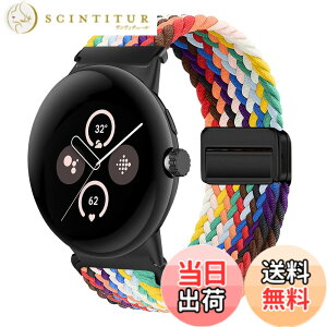 �y���������z[KeeFos] �o���h Google Pixel Watch 4 41mm/Pixel Watch 3 41mm/2/1 �Ή� �����o���h �i�C���� �ґg �X�g���b�v ���C�o�b�N���t�� �}�O�l�b�g���o�b�N�� �ւ��x���g �ʋC�� �L�k�� �X�|�[�c ����