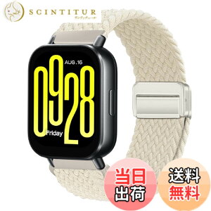 �y���������z[KeeFos] 22mm �o���h Xiaomi Watch S4/S3/Redmi Watch 5 Active/5 Lite �Ή� �����o���h �i�C�����f�� ���C�o�b�N�� �}�O�l�b�g���o�b�N�� �ւ��x���g �L�k�� �T�C�Y���� �҂� �ʋC�� �X�|�[�c ��