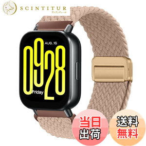 �y���������z[KeeFos] 22mm �o���h Xiaomi Watch S4/S3/Redmi Watch 5 Active/5 Lite �Ή� �����o���h �i�C�����f�� ���C�o�b�N�� �}�O�l�b�g���o�b�N�� �ւ��x���g �L�k�� �T�C�Y���� �҂� �ʋC�� �X�|�[�c ��