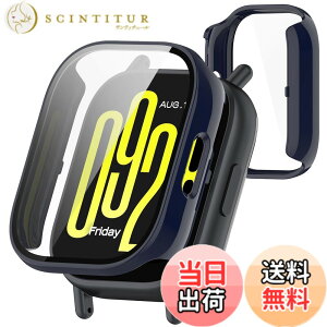 �y���������zTOORQR For �V���I�~ Redmi Watch 5 active �P�[�X �ی�J�o�[ �����^ PC+�K���X�f�� ��̌^ �S�ʕی� �w��h�~ �����ߗ� �����^ �Ռ��z�� Xiaomi Redmi Watch 5 active �J�o�[�Ή� �F�F�u���[