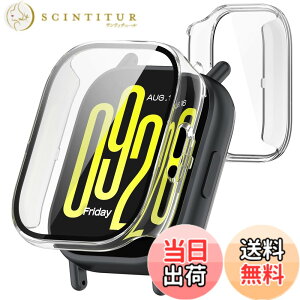 �y���������zTOORQR For �V���I�~ Redmi Watch 5 active �P�[�X �ی�J�o�[ �����^ PC+�K���X�f�� ��̌^ �S�ʕی� �w��h�~ �����ߗ� �����^ �Ռ��z�� Xiaomi Redmi Watch 5 active �J�o�[�Ή� �F�F�N���A