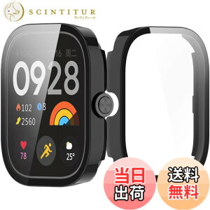 �y���������zINIAYOH For Redmi Watch 5 �J�o�[ �i�V���I�~�jRedmi Watch 5/4 �ی�P�[�X �����K���X�t�B����+���ϏՌ�PC�t���[�� ���˒ጸ �w��h�~ �y�ʃX�����݌v �F�F�u���b�N