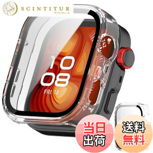 �y���������zJXRICH �Ή� HUAWEI WATCH FIT 4 Pro �P�[�X �Ή� �y�� PC+�����K���X �ی�J�o�[ �����x �����ȒP �ϏՌ� �S�ʕی� �t�@�[�E�F�CWATCH FIT 4 Pro �J�o�[�Ή� �F�F�N���A